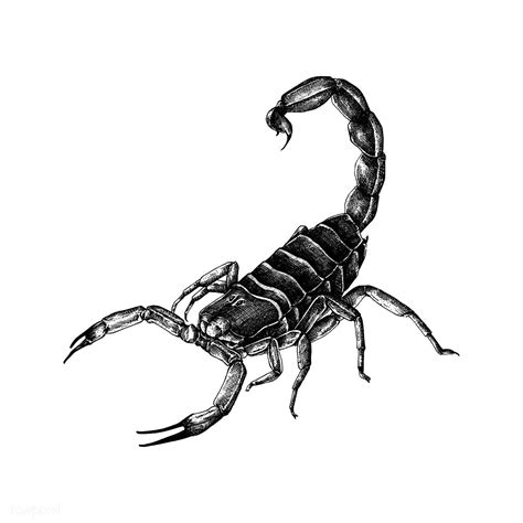 Hand drawn scorpion isolated on white background | premium image by ...