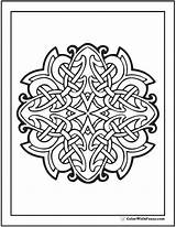 Celtic Cross Design Coloring Page sketch template