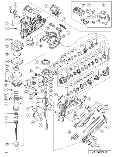 Hitachi Metabo NT1865DMA Cordless Finish Nailer | Partswarehouse