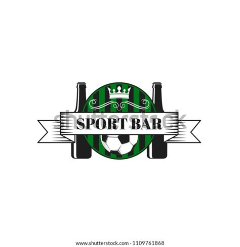 Sports Bar Vector Icon Soccer Ball Stock Vector (Royalty Free ...