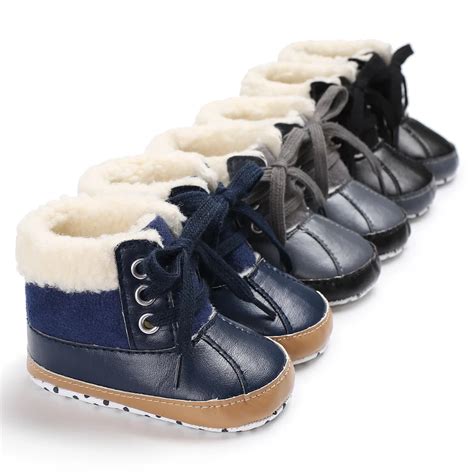 New Fashion Winter Toddler Shoes Baby Boys Ankle Snow Boots Crib Shoes ...