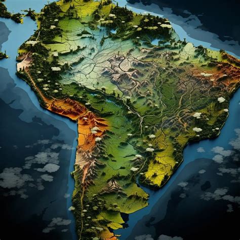 A map of the Amazon rainforest i 2024