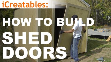 How To Build A Shed - Part 10 - Shed Door Building - YouTube