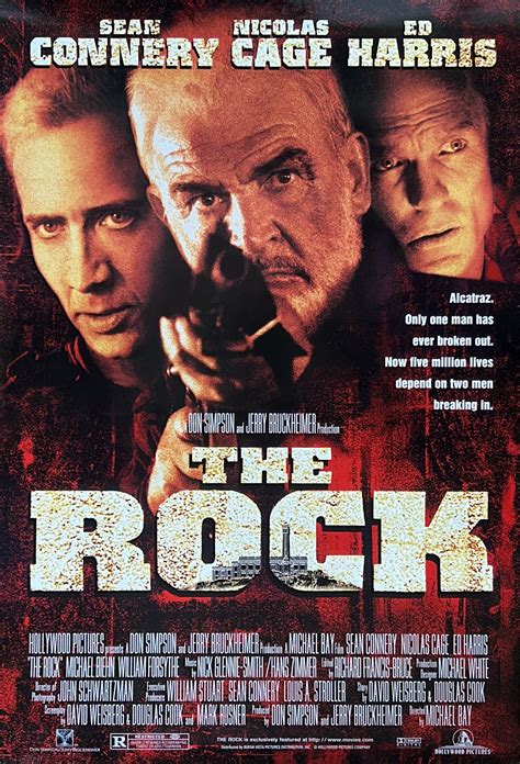 Original The Rock Movie Poster - Michael Bay - Sean Connery