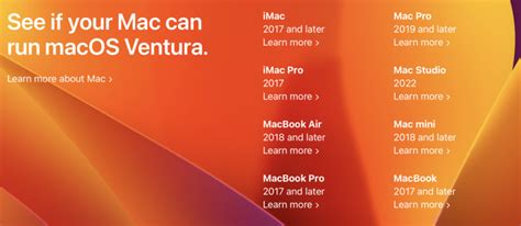 Will macOS 13 Ventura Run on My MacBook or Desktop Mac?