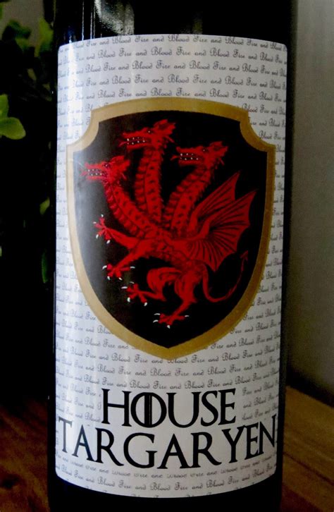 Game of Thrones Wine Labels Digital File Targaryen Wedding Centrepiece ...