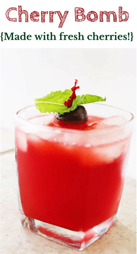 Cherry Bomb Drink {The Perfect Summer Cocktail}