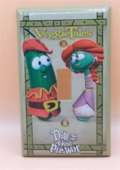 VeggieTales Duke & the Great Pie War PROMO Light Switch Plate Cover 2004 | #4624529700