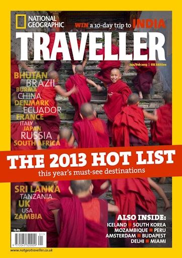 National Geographic Traveller (UK) Magazine - January 2013 Back Issue