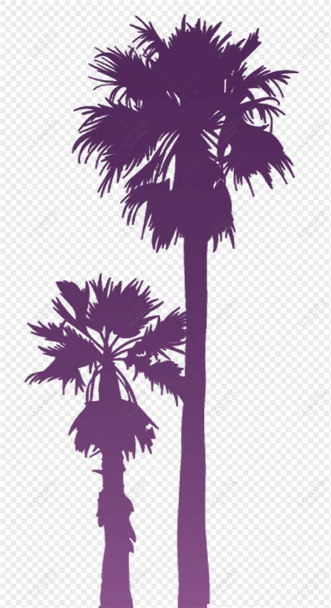 Coconut Tree Silhouette, Tree, Material, California Silhouette PNG Transparent Background And ...