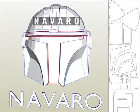 MANDALORIAN Helmet (Foam Template) | Mandalorian Pepakura Helmet – NAVARO