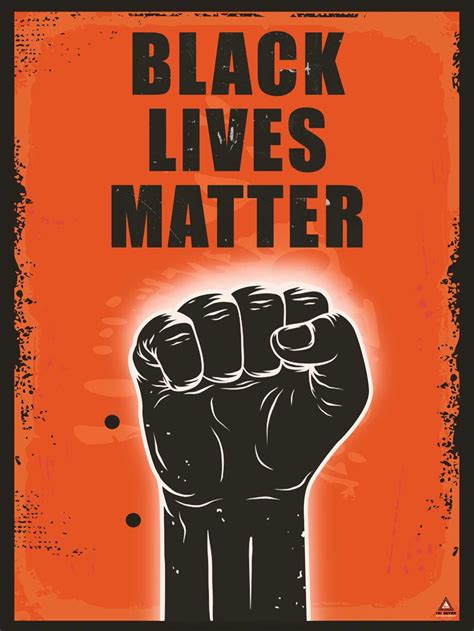 Black Lives Matter Poster for Walls Fist Art Print (18"x24") - Walmart.com