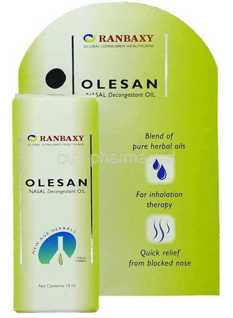 Buy Olesan Nasal Decongestant Oil Online - buy-pharma.md