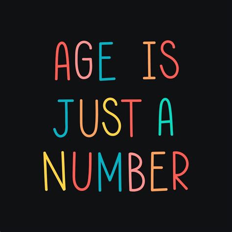 Colorful age is just a number typography on a black background vector | free image by rawpixel ...