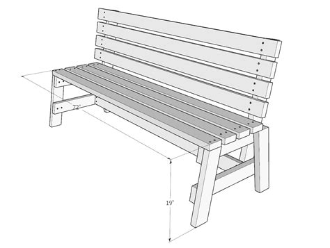 How to build a DIY outdoor wood park style bench - DIY projects plans