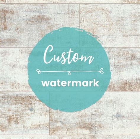 Custom Watermark Photo Watermark Logo Watermark Product | Etsy