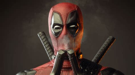 Deadpool Smelling Smoke Of Two Guns Wallpaper,HD Superheroes Wallpapers ...