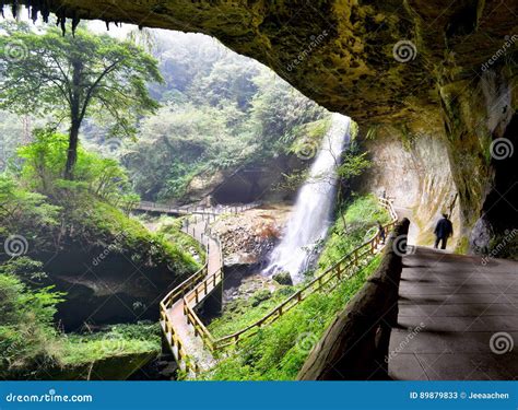 Beautiful Waterfall in Nantou, Taiwan Stock Image - Image of running ...