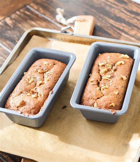 Flourless Banana Bread in mini loaf pans - 24 Carrot Kitchen - 24 Carrot Kitchen