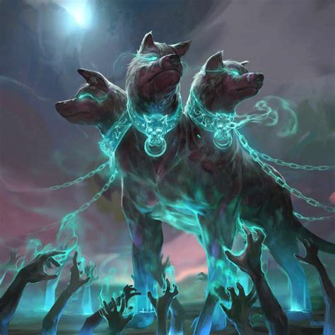 Cerberus, hound of Hades | Mythological creatures, Mythical creatures art, Mythical animal