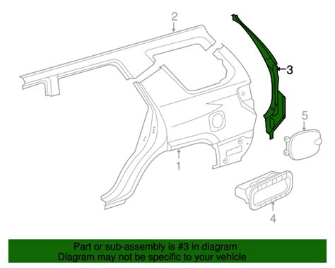 2010-2024 Toyota 4Runner Rear Pillar 61601-35310 | Central City Toyota ...