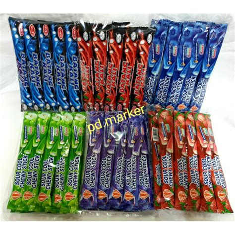 Batang kali & sour cool chewy stick 16g X 10pcs | Shopee Malaysia