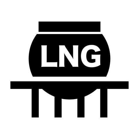 Simple LNG tank silhouette icon. Vector. 26529401 Vector Art at Vecteezy