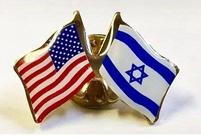 SUPPORT ISRAEL USA Friendship Flag Lapel pin *MADE IN USA* Patriotic ...