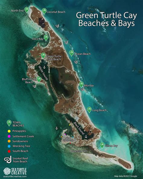 Beaches on Green Turtle Cay, Abacos, Bahamas — Sea Turtle Creative