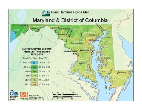 Maryland USDA Plant Hardiness Zone Map - Ray Garden Day