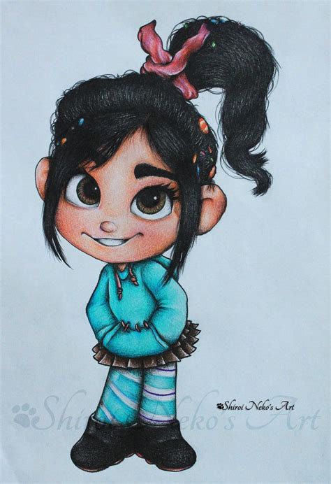 Wreck-It Ralph - Vanellope von Schweetz by ShiroiNekosArt Disney Character Drawings, Disney ...