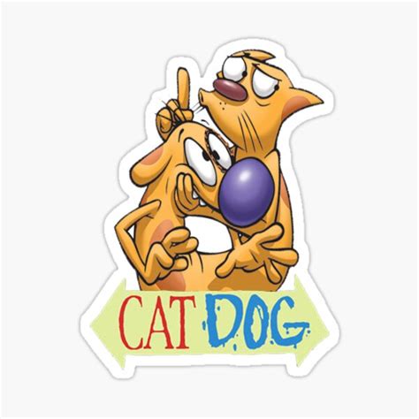 "CatDog - Logo" Sticker for Sale by IckObliKrum92 | Redbubble