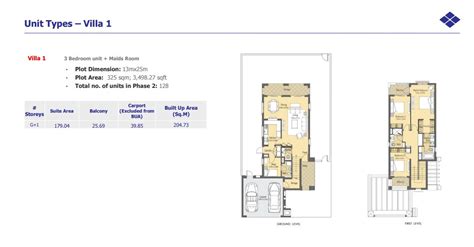 Floor Plans - Villanova - Dubai Real Estate