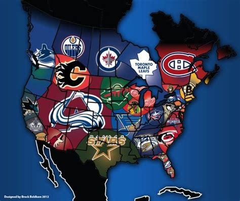 Updated NHL map. The one I posted a few years ago did not include the ...