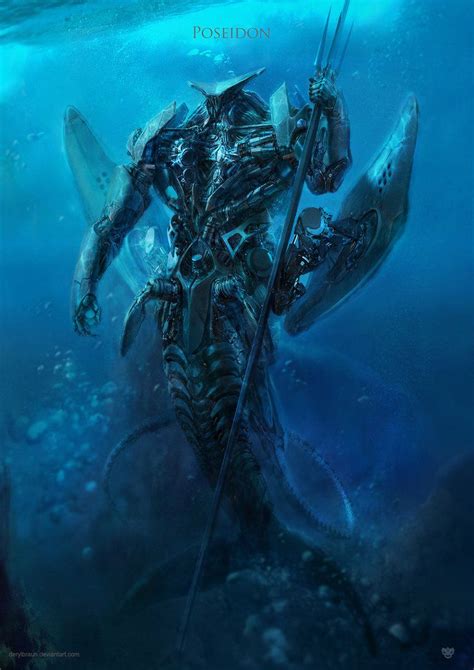 Poseidon by derylbraun on deviantART | Robot concept art, Robots concept, Poseidon