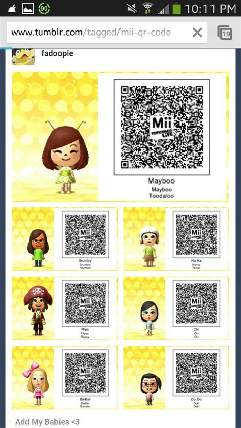 Tomodachi Life | Coding, Qr code, Tomodachi life qr codes cute girl