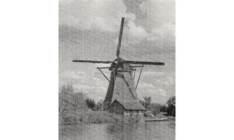 6 Kinderdijk Windmills Map Designs & Graphics