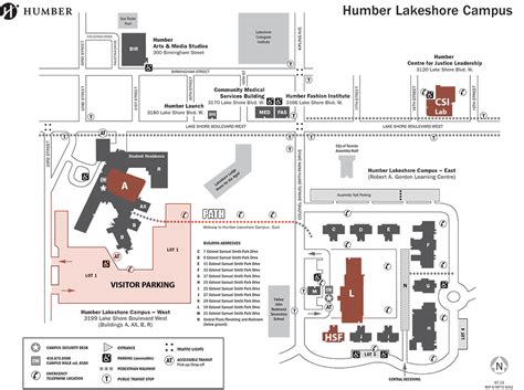 Humber Lakeshore Campus Map - Map Of The World