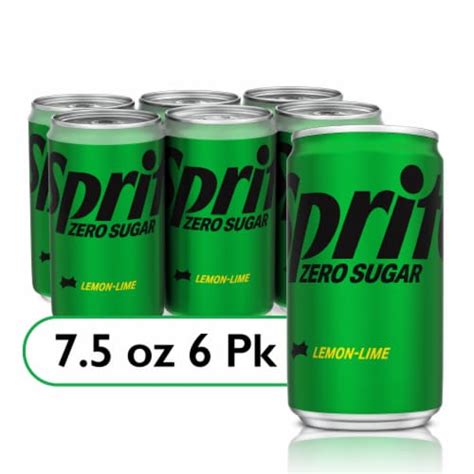 Sprite® Lemon Lime Zero Sugar Caffeine Free Soda Mini Cans, 6 pk / 7.5 fl oz - Kroger