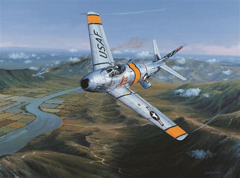 Combat Over Korea F-86 “Sabre” limited edition signed print | Aviation ...