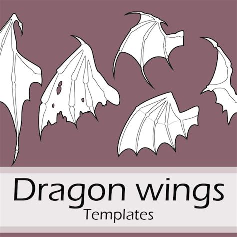 Printable Dragon Wing Template