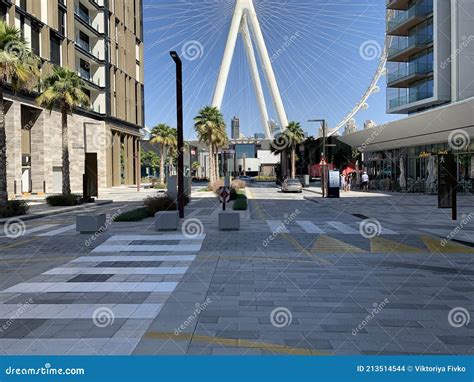 Beautiful View of Dubai Eye or Al Ain Huge Wheel on Bluewaters Island ...