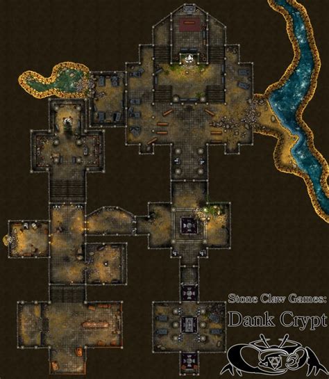 Dank Crypt, Baldur's Gate 3 (73x84) : battlemaps