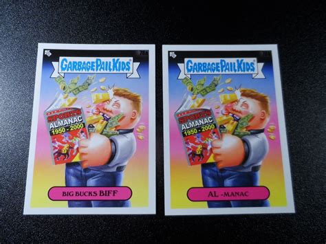 Garbage Pail Kids Card Back to the Future Biff Tannen Sports Almanac Spielberg | eBay