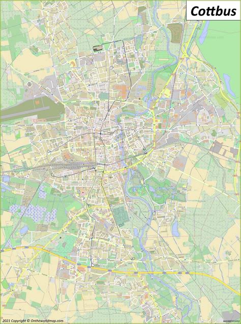 Cottbus Map | Germany | Detailed Maps of Cottbus