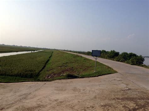 Example of a river dike for flood control in Nam Dinh Province in the ...