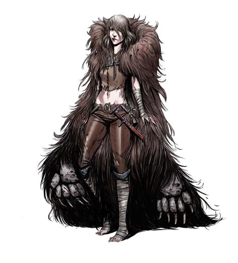 [OC] Crowe, my OSE Theif and her oversized bearskin rug cloak : r/characterdrawing