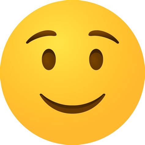 "Slightly smiling face emoji" Emoji - Download for free – Iconduck