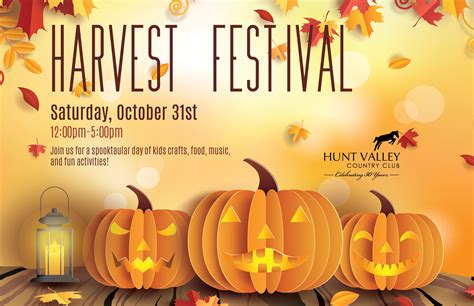 Halloween Harvest Festival | Hunt Valley Country Club | Saturday, October 31, 2020