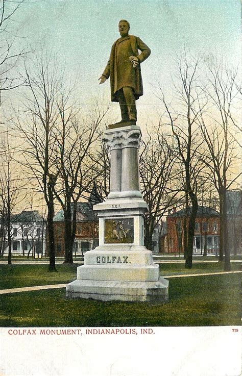 Colfax Avenue: Colfax Monument, Indianapolis, Indiana